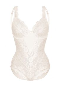Sassa Mode Sassa, Damen Body 'CLASSIC LACE', Perlweiß