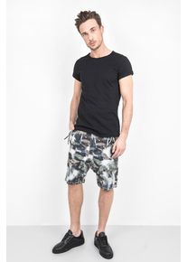 tigha, Herren Shorts 'Balu', Marine / Khaki / Wei&szlig;