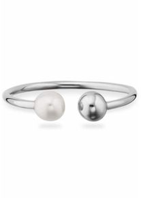 CAI Ca&iuml;, Damen Perlenring 'love, pearl twist, C7342R/90/46', Silber