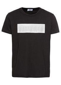 BECK2BECK, Herren T-Shirt 'BTOBblindedtee', Schwarz / Weiß
