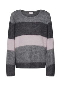 Vila, Damen Pullover 'MELINE', Grau / Rosa