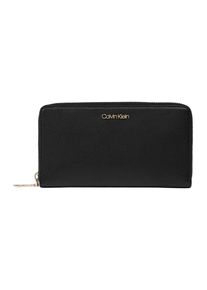 Calvin Klein, Damen Geldbörse 'AVANT LARGE ZIPAROUND XL', Schwarz