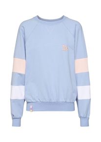 Inferno Ragazzi, Damen Sweatshirt 'Cali Avenue', Hellblau / Rosa / Wei&szlig;