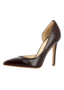 Evita, Damen Pumps halboffen, Dunkelbraun