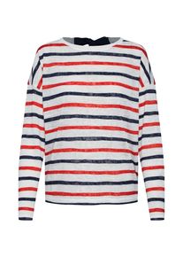Only, Damen Pullover 'onlDINA', Blau / Rot / Wei&szlig;
