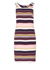 s.Oliver BLACK LABEL, Damen Kleid, Zitrone / Rosa / Burgunder / Weiß