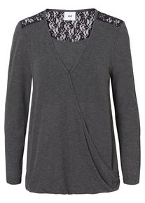 MAMALICIOUS, Damen Bluse, Dunkelgrau