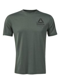 Reebok, Herren Shirt, Dunkelgrün / Schwarz