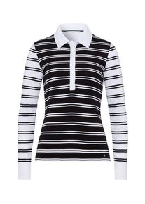 Brax, Damen Shirt 'Cecille', Schwarz / Weiß