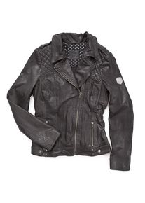 Mustang, Damen Lederjacke 'Saba', Schwarz