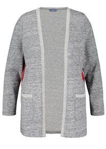 SAMOON, Damen Jacke, Grau / Rot