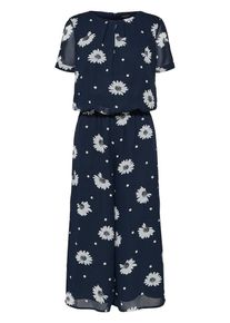 Selected Femme, Damen Jumpsuit, Nachtblau / Wei&szlig;