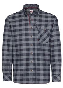 Spieth & Wensky SPIETH & WENSKY, Herren Trachtenhemd 'Hajo', Kobaltblau / Opal