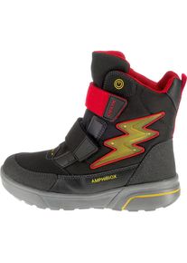 Geox, Winterstiefel 'Sveggen Blinkies', Gelb / Feuerrot / Schwarz
