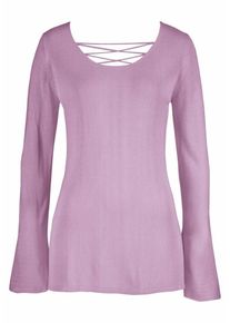 Lascana, Damen Strandpullover, Flieder