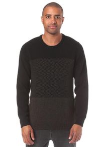 Volcom, Herren Strickpullover 'Bario Crew Update', Schwarz