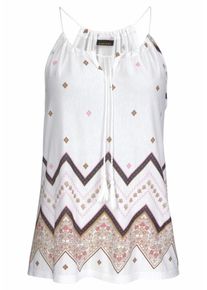 Lascana, Damen Strandtop, Hellbraun / Weiß