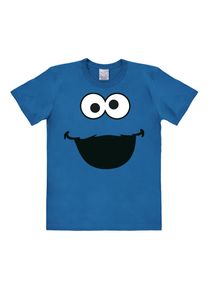 logoshirt, Herren T-Shirt "Kr&uuml;mmelmonster", Blau / Schwarz / Wei&szlig;