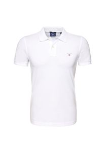 Gant, Herren Polo-Shirt 'Original SS Rugger', Wei&szlig;