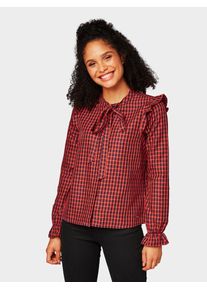 Tom Tailor Denim, Damen Bluse, Rot / Schwarz