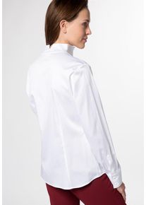 Eterna, Damen Langarm Bluse, Weiß