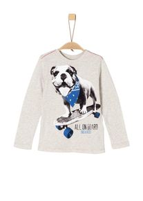 s.Oliver Junior, Longsleeve, Himmelblau / Graphit / Hellgrau / Graumeliert / Wei&szlig;