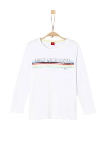 s.Oliver Junior, M&auml;dchen Longsleeve, Mischfarben / Wei&szlig;