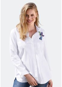 Anna Aura, Damen Bluse, Wei&szlig;