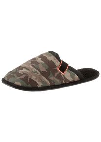 Superdry, Herren Pantoffel, Khaki / Orange / Schwarz