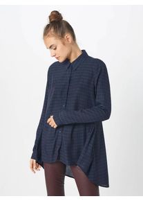 Tom Tailor Denim, Damen Bluse, Indigo / Petrol / Pink