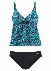 Lascana, Damen B&uuml;gel-Tankini, T&uuml;rkis / Schwarz