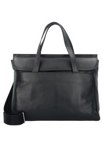 Bree, Damen 'Stockholm 45' Handtasche Leder 38 cm Laptopfach, Schwarz