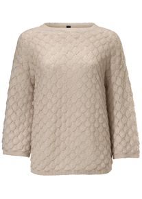 Heine, Damen Rundhalspullover, Creme