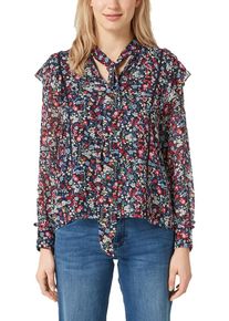 s.Oliver RED LABEL, Damen Bluse, Nachtblau / Mischfarben
