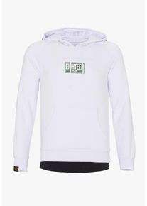PLUS EIGHTEEN, Herren Kapuzenpullover, Wei&szlig;