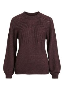 Vila, Damen Strickpullover, Weinrot