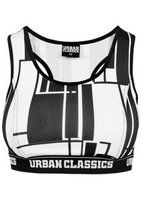 Urban Classics, Damen BH, Schwarz / Weiß