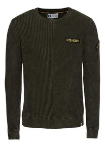 Jack & Jones JACK & JONES, Herren Pullover 'JCORIVERSIDE KNIT CREW NECK', Dunkelgr&uuml;n