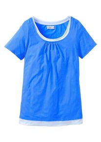sheego Casual, Damen Bequemes Shirt, Blau