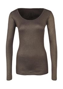 Herrlicher, Damen Longsleeve 'Kendra', Mokka