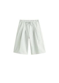 Mango Kids, M&auml;dchen Hose 'Valery', Grau / Wei&szlig;