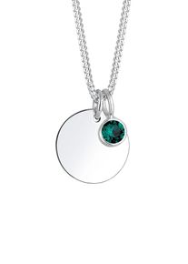 Elli, Damen Kette, Grün / Silber