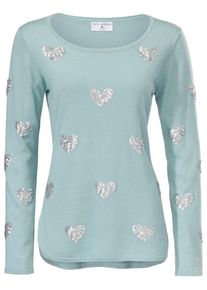 Heine, Damen Feinstrickpullover, Azur