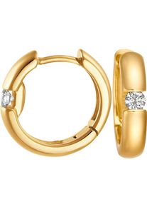 Christ, Damen Creole '84091545', Gold / Transparent