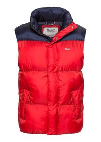 Tommy Jeans, Herren Steppweste 'TJM TOMMY CLASSICS PUFFA GILET', Dunkelblau / Rot