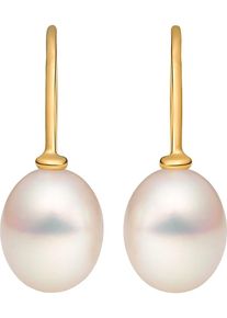 Christ, Damen Ohrhänger '87476511', Gold / Perlweiß