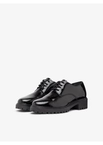 Bianco, Damen Schn&uuml;r Derby-Schuhe, Schwarz
