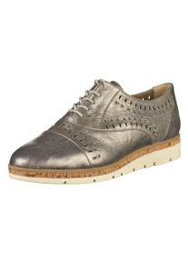 Marco Tozzi, Damen Halbschuhe, Graphit / Wei&szlig;