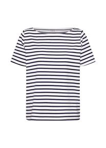 Pieces, Damen Shirts 'INGRID', Blau / Weiß
