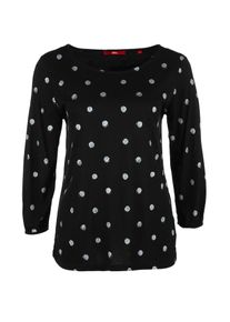 s.Oliver RED LABEL, Damen Shirt, Schwarz / Silber